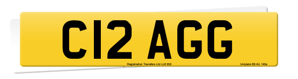 Registration number C12 AGG